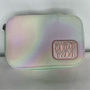 Pura Vida Jewelry Box- Pastel Tie Dye/Iridescent Color With Zipper Closure